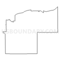 Census Tract 9704, Roseau County, Minnesota (Light Gray Border)