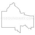 Census Tract 9703, Roseau County, Minnesota (Light Gray Border)