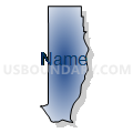 Census Tract 711.02, Washington County, Minnesota (Radial Fill with Shadow)