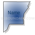 Census Tract 701.03, Washington County, Minnesota (Radial Fill with Shadow)