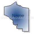 Census Tract 703.04, Washington County, Minnesota (Radial Fill with Shadow)