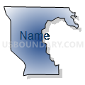 Census Tract 502.25, Anoka County, Minnesota (Radial Fill with Shadow)