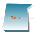 Census Tract 608.14, Dakota County, Minnesota (Blue Gradient Fill with Shadow)