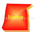 Census Tract 608.14, Dakota County, Minnesota (Bright Blending Fill with Shadow)