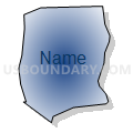 Census Tract 605.07, Dakota County, Minnesota (Radial Fill with Shadow)