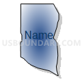 Census Tract 605.05, Dakota County, Minnesota (Radial Fill with Shadow)