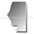 Census Tract 606.03, Dakota County, Minnesota (Gray Gradient Fill with Shadow)