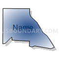 Census Tract 508.20, Anoka County, Minnesota (Radial Fill with Shadow)