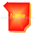 Census Tract 607.50, Dakota County, Minnesota (Bright Blending Fill with Shadow)