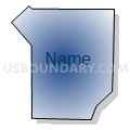 Census Tract 607.50, Dakota County, Minnesota (Radial Fill with Shadow)