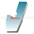 Census Tract 610.08, Dakota County, Minnesota (Blue Gradient Fill with Shadow)