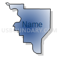 Census Tract 502.19, Anoka County, Minnesota (Radial Fill with Shadow)