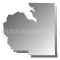 Census Tract 502.18, Anoka County, Minnesota (Gray Gradient Fill with Shadow)