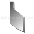 Census Tract 502.23, Anoka County, Minnesota (Gray Gradient Fill with Shadow)