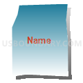 Census Tract 608.22, Dakota County, Minnesota (Blue Gradient Fill with Shadow)