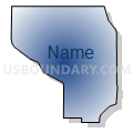 Census Tract 502.24, Anoka County, Minnesota (Radial Fill with Shadow)