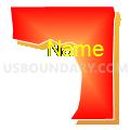 Census Tract 607.32, Dakota County, Minnesota (Bright Blending Fill with Shadow)