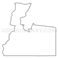 Census Tract 206, Scott County, Mississippi (Light Gray Border)