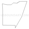 Census Tract 9502, Sharkey County, Mississippi (Light Gray Border)
