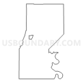Census Tract 9501, Sharkey County, Mississippi (Light Gray Border)