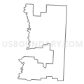 Census Tract 9607, Johnson County, Missouri (Light Gray Border)