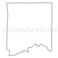 Census Tract 9501, Bollinger County, Missouri (Light Gray Border)