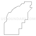 Census Tract 3608, Dunklin County, Missouri (Light Gray Border)
