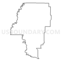 Census Tract 3603, Dunklin County, Missouri (Light Gray Border)