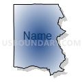Census Tract 4602, Washington County, Missouri (Radial Fill with Shadow)