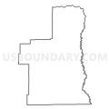 Census Tract 1, Petroleum County, Montana (Light Gray Border)