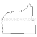 Census Tract 1, Garfield County, Montana (Light Gray Border)