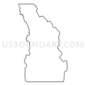 Census Tract 1, Lake County, Montana (Light Gray Border)