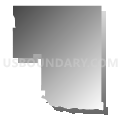 Census Tract 9680, Dawson County, Nebraska (Gray Gradient Fill with Shadow)