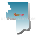 Census Tract 9516, Sheridan County, Nebraska (Blue Gradient Fill with Shadow)