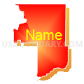 Census Tract 9516, Sheridan County, Nebraska (Bright Blending Fill with Shadow)