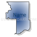 Census Tract 9516, Sheridan County, Nebraska (Radial Fill with Shadow)