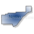 Census Tract 9666, Merrick County, Nebraska (Radial Fill with Shadow)
