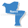 Census Tract 103, Dakota County, Nebraska (Solid Fill with Shadow)