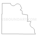 Census Tract 104, Dakota County, Nebraska (Light Gray Border)
