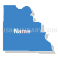 Census Tract 104, Dakota County, Nebraska (Solid Fill with Shadow)