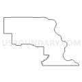 Census Tract 9645, Richardson County, Nebraska (Light Gray Border)