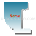 Census Tract 503, Washington County, Nebraska (Blue Gradient Fill with Shadow)