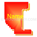 Census Tract 503, Washington County, Nebraska (Bright Blending Fill with Shadow)