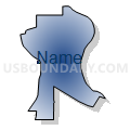 Census Tract 501.02, Washington County, Nebraska (Radial Fill with Shadow)