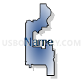 Census Tract 502.01, Washington County, Nebraska (Radial Fill with Shadow)