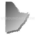 Census Tract 9706, Howard County, Nebraska (Gray Gradient Fill with Shadow)