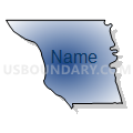 Census Tract 75.04, Douglas County, Nebraska (Radial Fill with Shadow)