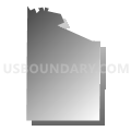 Census Tract 74.52, Douglas County, Nebraska (Gray Gradient Fill with Shadow)