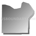 Census Tract 74.53, Douglas County, Nebraska (Gray Gradient Fill with Shadow)