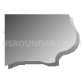 Census Tract 73.03, Douglas County, Nebraska (Gray Gradient Fill with Shadow)